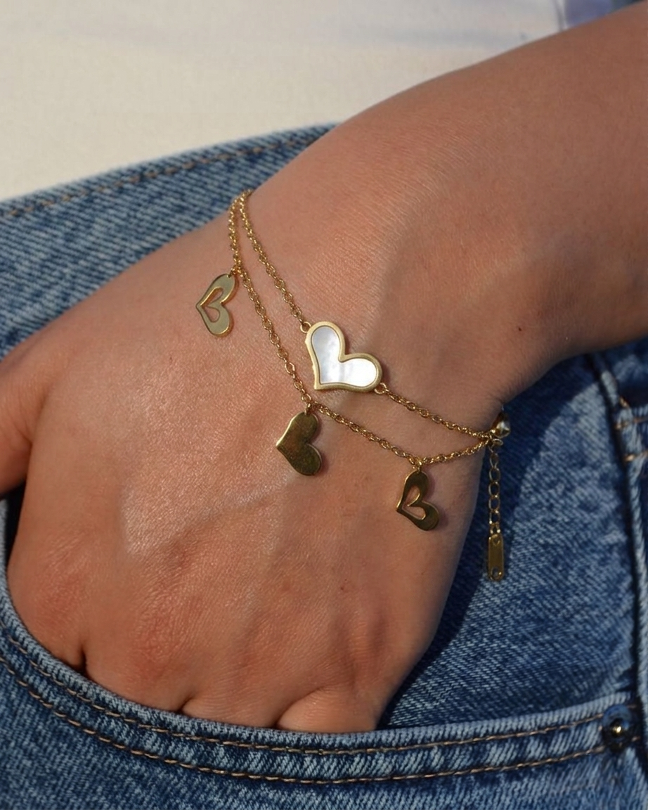 The Eternal Romance Double-Layer Heart Bracelet