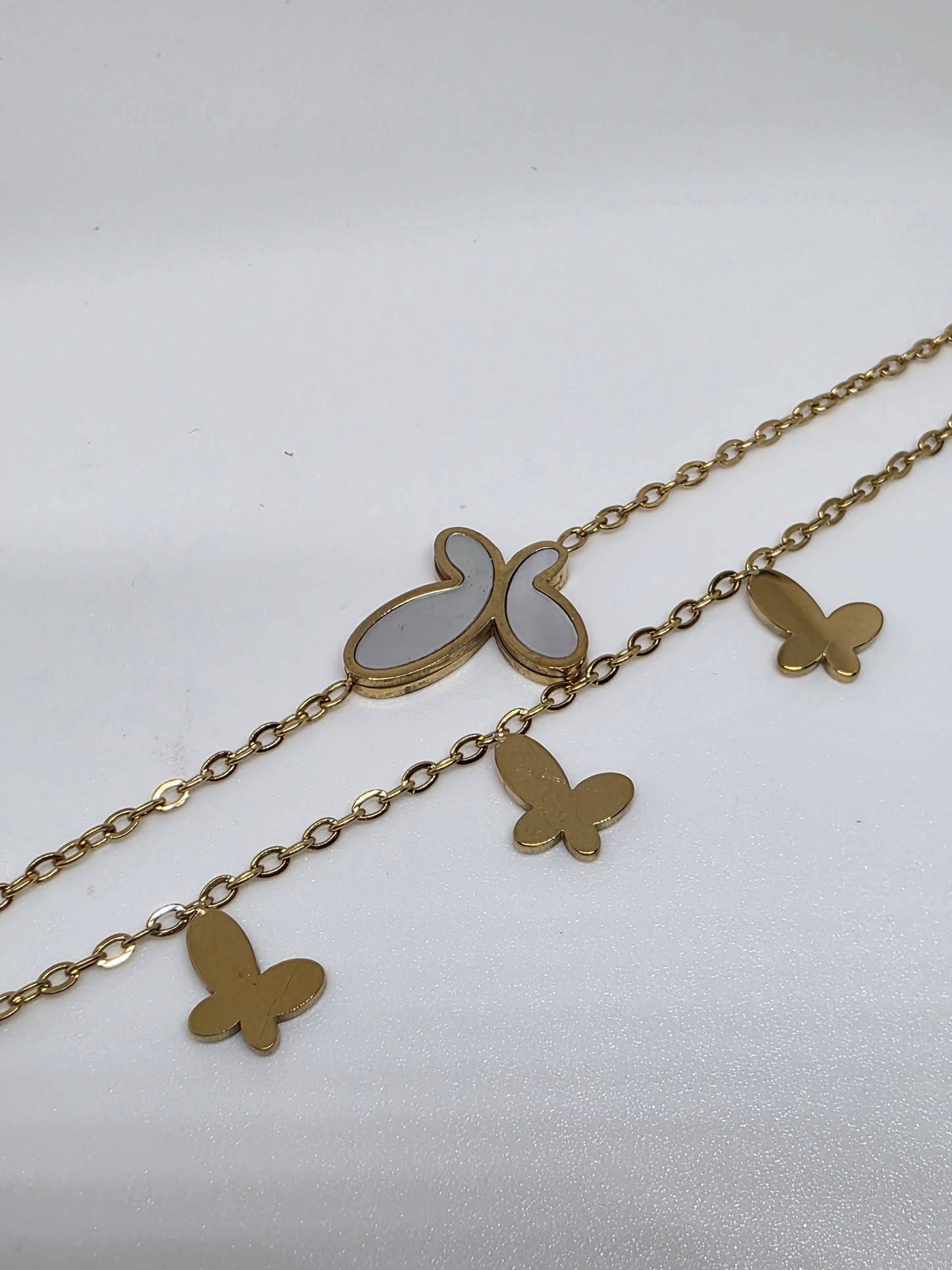 The Fluttering Grace Double-Layer Butterfly Bracelet